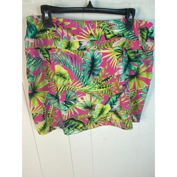Tommy Bahama Golf/Tennis Tropical Floral Multicolor Skort Mini Skirt Size XL - Picture 1 of 6